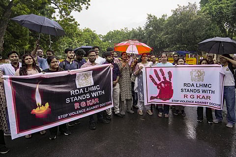 Protest over Kolkata doctor murder case
